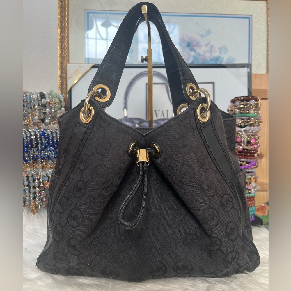 Michael Kors Black Signature Tote Bag